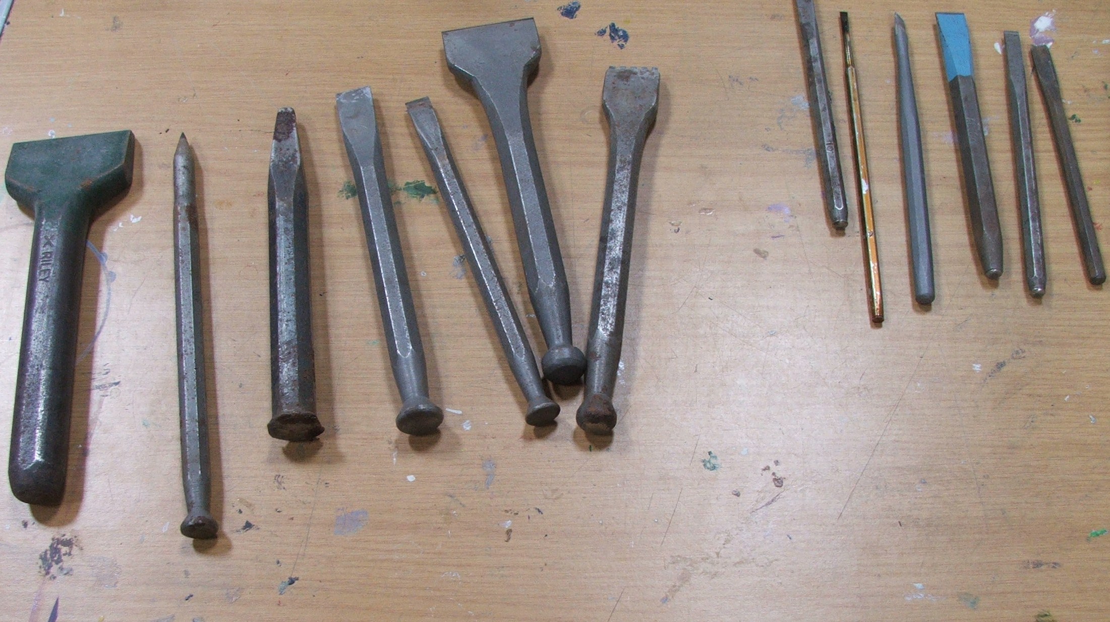 Some of the tools used for cutting the stone Sew Forth